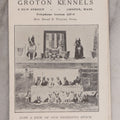 Lot 080 - Vintage Dog Breeder's Advertising Brochure, " A Few Bow-Wows From The Groton Kennels," Featuring Breeding Stock Boston Terrier Dogs, Fold Out Pamphlet, Mrs. Maud E. Trayne, Proprietress, Groton, Massachusetts