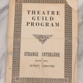 Lot 085 - Vintage Theater Guild Program For "Strange Interlude" By Eugene O'Neill, Controversial Play Banned In Boston And Staged At Quincy Theater, Quincy, Massachusetts