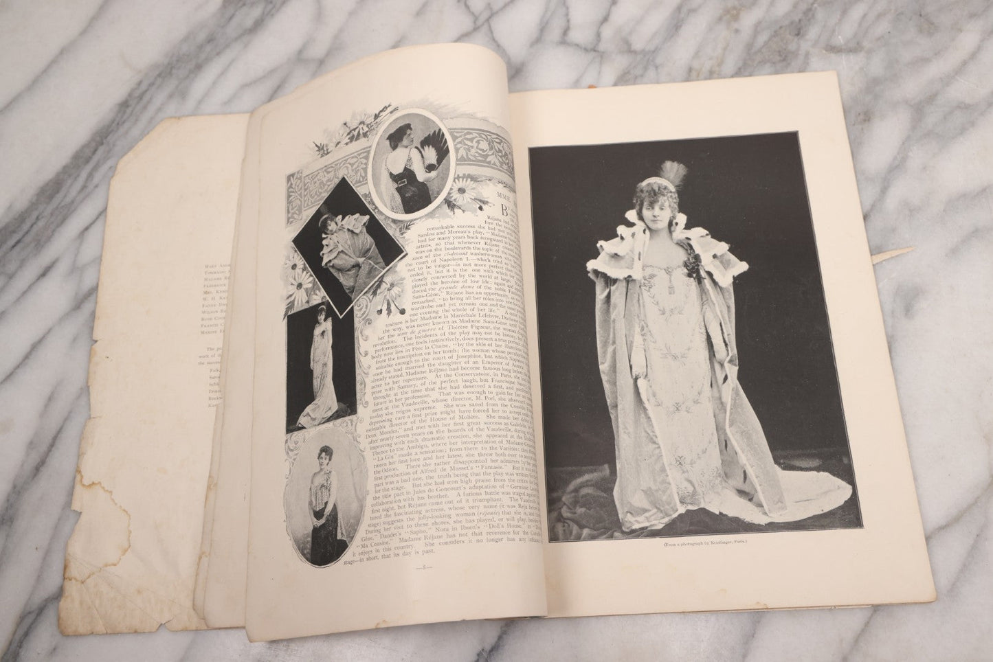 Lot 086 - "Gallery Of Players, No. 5" Antique Photographic Ephemera Booklet With Photos And Bios Of Famous Actors Of The Victorian Era, From The Illustrated American, Edited By Marwell Hall, Copyright 1895 By Lorillard Spencer, New York