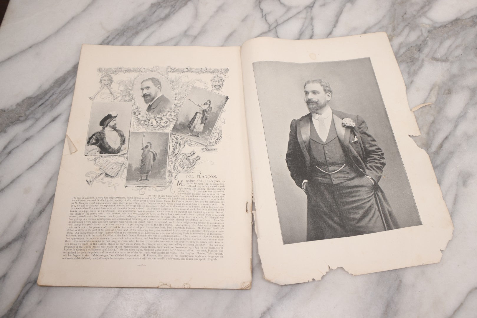 Lot 086 - "Gallery Of Players, No. 5" Antique Photographic Ephemera Booklet With Photos And Bios Of Famous Actors Of The Victorian Era, From The Illustrated American, Edited By Marwell Hall, Copyright 1895 By Lorillard Spencer, New York