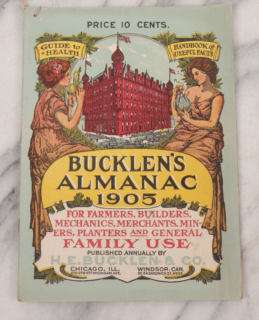 Lot 087 - Grouping Of Eight Antique Almanac Pamphlets, Including Ayer's American Almanac (1902), Swamp Root Almanac (1906), And Foley's Family Friend Almanac (1906)