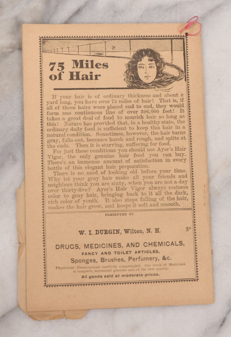 Lot 087 - Grouping Of Eight Antique Almanac Pamphlets, Including Ayer's American Almanac (1902), Swamp Root Almanac (1906), And Foley's Family Friend Almanac (1906)