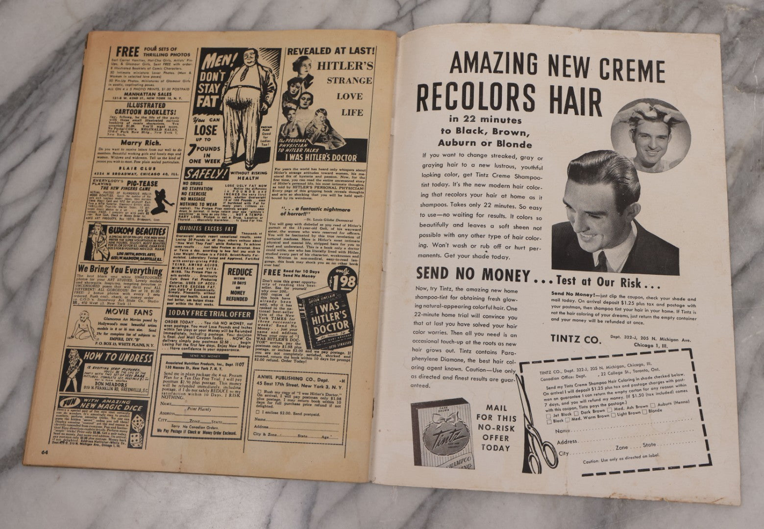 Lot 091 - "Whisper" Vintage Pin Up Magazine With Feature Article "How Reefer Parties Breed Vice", July 1948