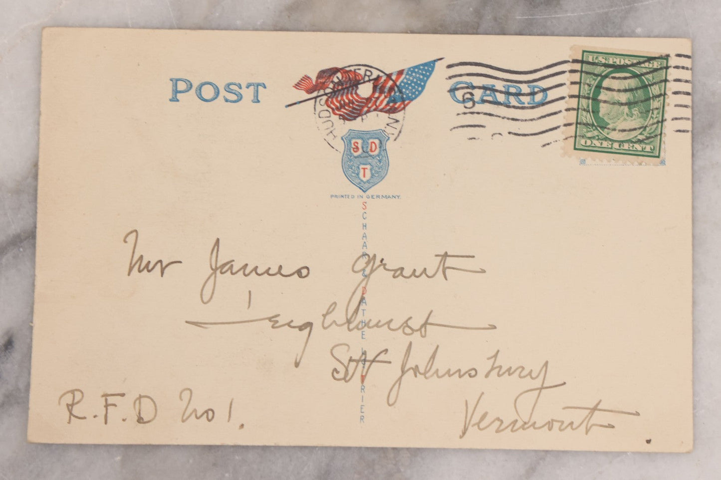 Lot 107 - Grouping Of Five Antique New York Postcards, Including Glitter Postcard, St. Paul's Church, Flatiron Building