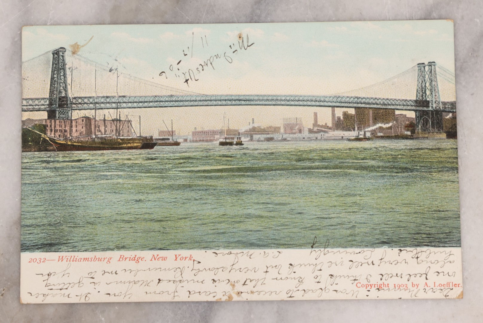 Lot 107 - Grouping Of Five Antique New York Postcards, Including Glitter Postcard, St. Paul's Church, Flatiron Building