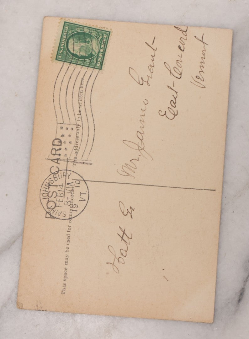 Lot 109 - Grouping Of 8 Romance Postcards, Including Depictions Of The Night Ryan And Liza Met, Valentine's Greetings, Some Embossed