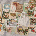 Lot 110 - Grouping Of 19 Antique Christmas Postcards, Most Embossed, With Winter Scenes, Poems, And Plenty Of Mistletoe