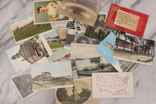 Lot 113 - Discovery Grouping Of 18 Antique Postcards, Featuring the Brockton Fair, Revere Beach, Manchester, NH, East Concord, VT, Many Others Of New England Scenes