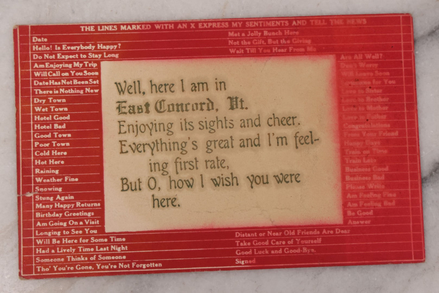 Lot 113 - Discovery Grouping Of 18 Antique Postcards, Featuring the Brockton Fair, Revere Beach, Manchester, NH, East Concord, VT, Many Others Of New England Scenes