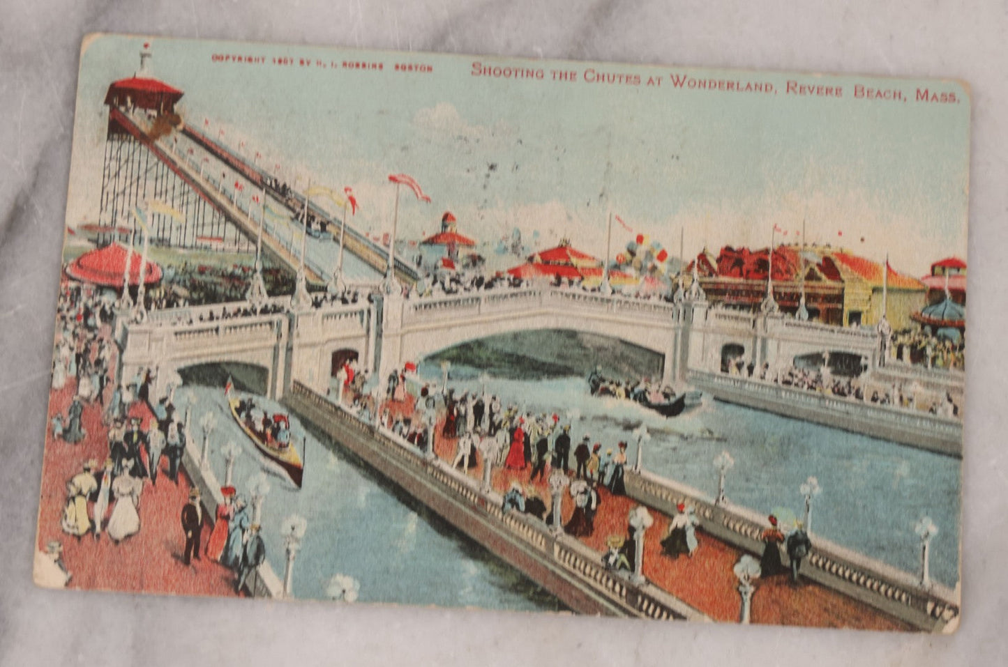 Lot 113 - Discovery Grouping Of 18 Antique Postcards, Featuring the Brockton Fair, Revere Beach, Manchester, NH, East Concord, VT, Many Others Of New England Scenes