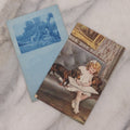 Lot 115 - Grouping Of Two Antique Dog Postcards, Cyanotype Real Photo Postcard R.P.P.C. Of Two Dogs Playing And Wrestling, And "First Lesson In Art" Illustration Of Young Girl Reading To Two Attentive Daschunds