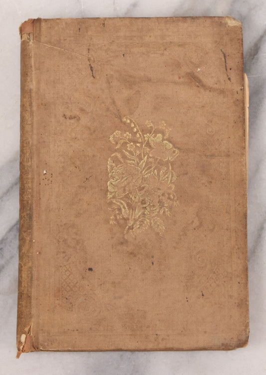 Lot 116 - "Youth's Keepsake: A Christmas And New Year's Gift For Young People" Antique Gift Book Of Poetry And Prose, Illustrated, Published By T.H. Carter And Company, Boston, 1843