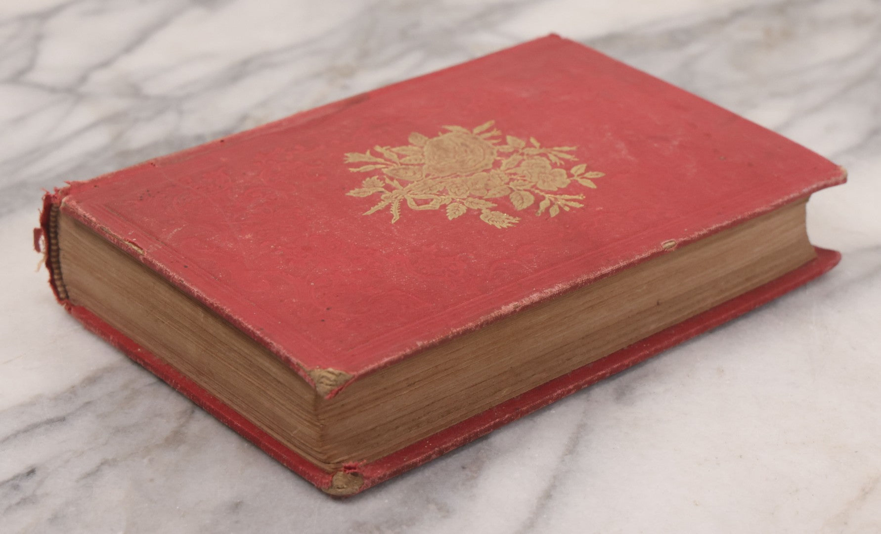 Lot 118 - "The Oasis" Antique Collected Poetry And Prose Book Edited By N.L. Ferguson With Illustrated Cover Page, Embossed Gold Lettering And Designs On Spine And Cover, Published By Dayton And Wentworth, Boston, 1855