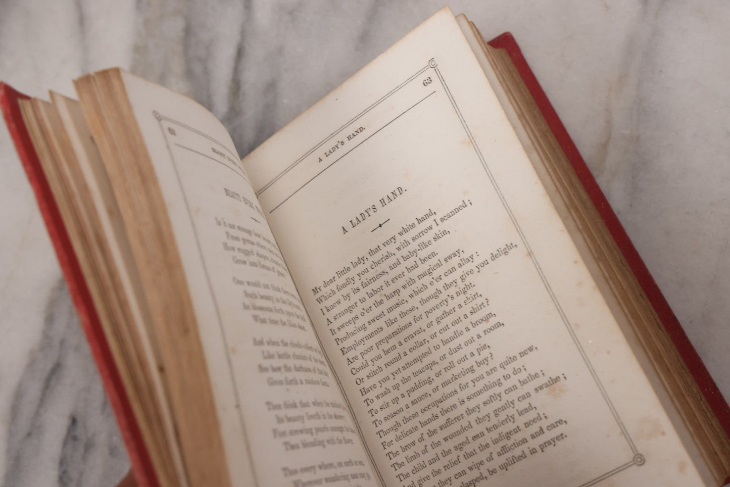 Lot 118 - "The Oasis" Antique Collected Poetry And Prose Book Edited By N.L. Ferguson With Illustrated Cover Page, Embossed Gold Lettering And Designs On Spine And Cover, Published By Dayton And Wentworth, Boston, 1855