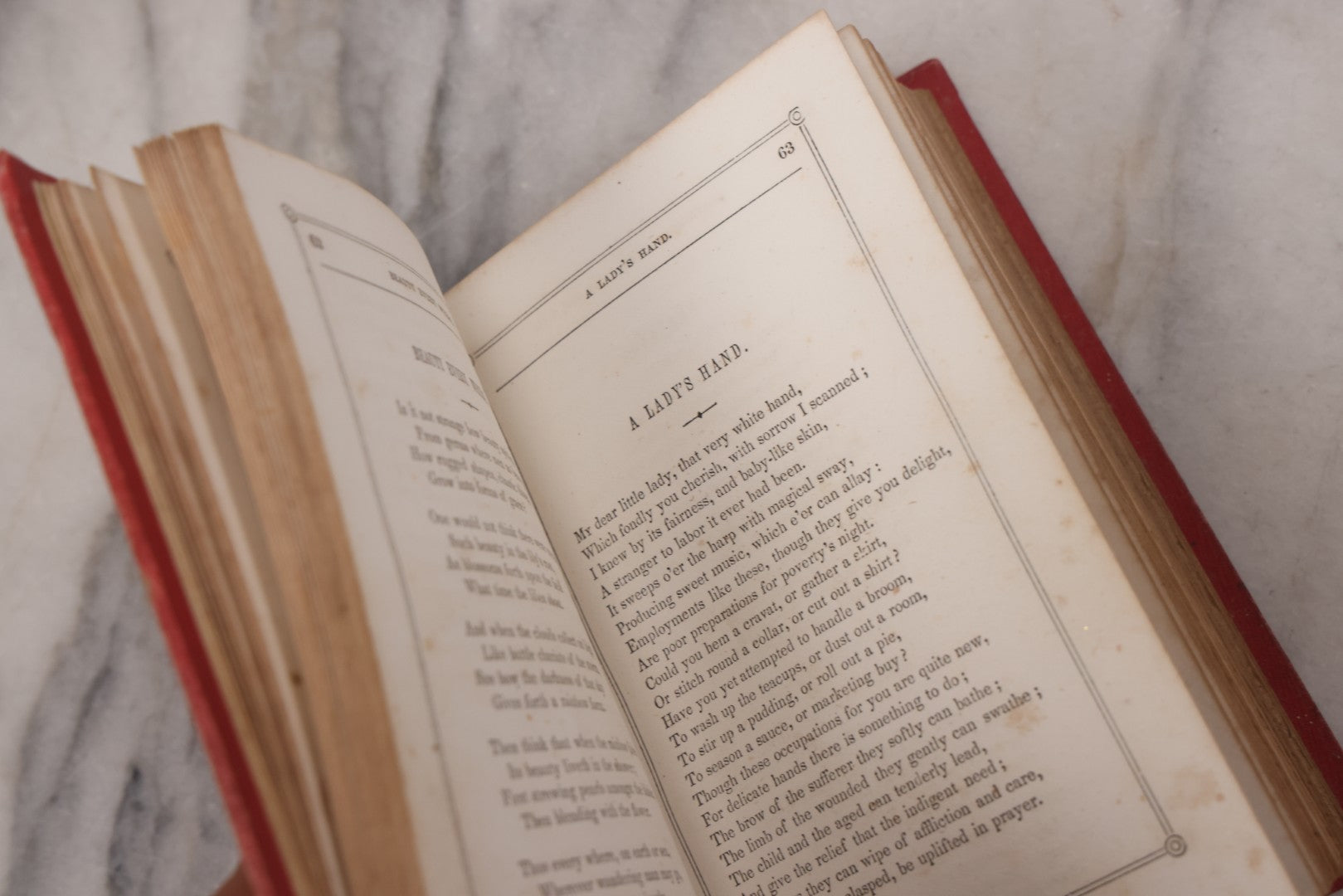 Lot 118 - "The Oasis" Antique Collected Poetry And Prose Book Edited By N.L. Ferguson With Illustrated Cover Page, Embossed Gold Lettering And Designs On Spine And Cover, Published By Dayton And Wentworth, Boston, 1855