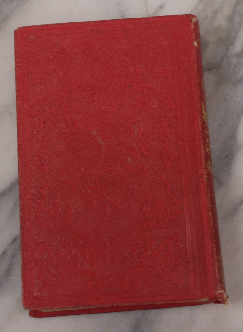 Lot 118 - "The Oasis" Antique Collected Poetry And Prose Book Edited By N.L. Ferguson With Illustrated Cover Page, Embossed Gold Lettering And Designs On Spine And Cover, Published By Dayton And Wentworth, Boston, 1855
