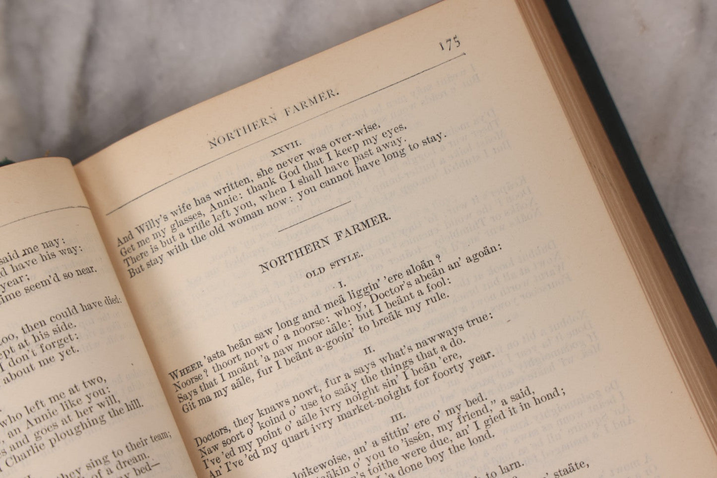 Lot 119 - "The Poetical Works Of Alfred Lord Tennyson" Antique Illustrated Poetry Book With Gold Embossed Designs And Lettering On Spine And Covers, Grape And Lute Motifs, Published By A.L. Burt, New York, Circa 1900