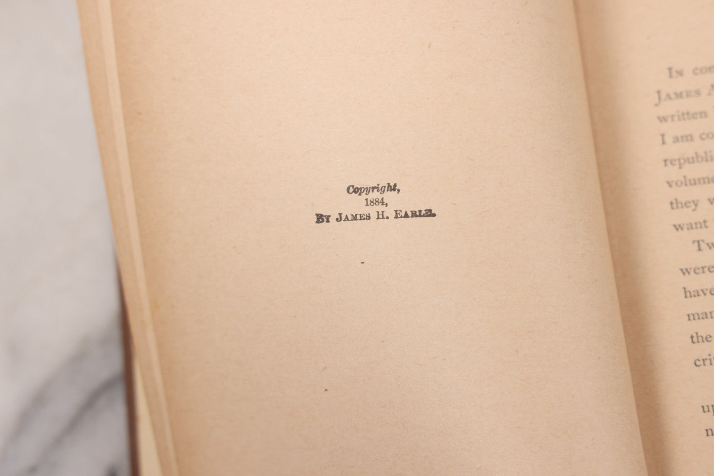 Lot 121 - "Poems Of Home And Country" Antique Illustrated Poetry Book With Gold Embossed Hearth And Home Designs On Cover, By Prof. James Martling, Published By James H. Earle, Boston, 1884