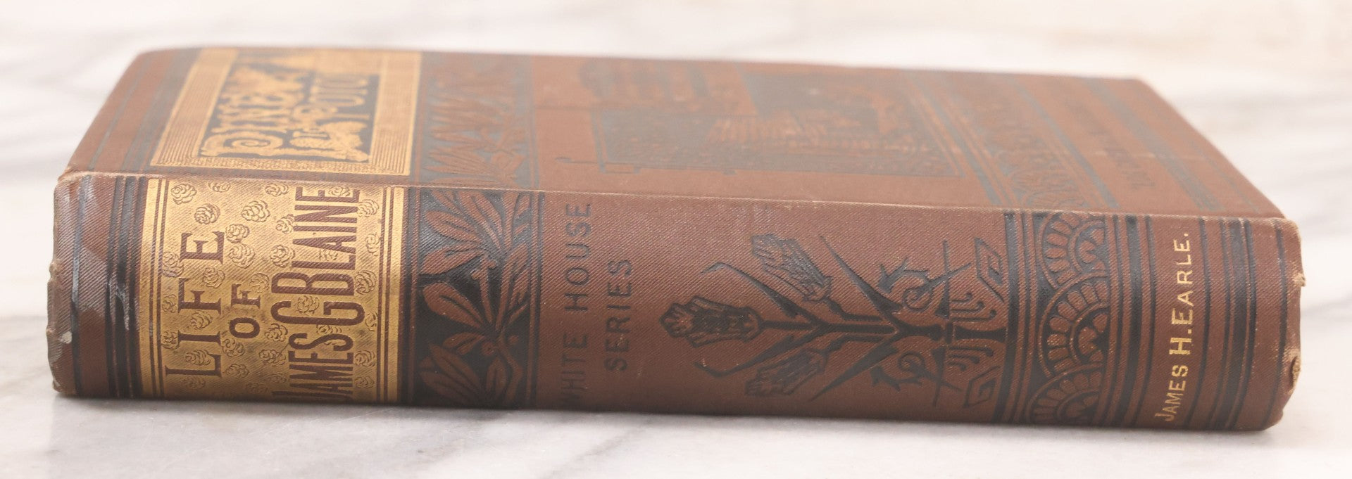 Lot 122 - "Pine To Potomac, Life Of James G. Blaine" Antique Illustrated Book From The "Log Cabin To White House" Series, By E.K. Cressey, Published By James H. Earle, Boston, 1884