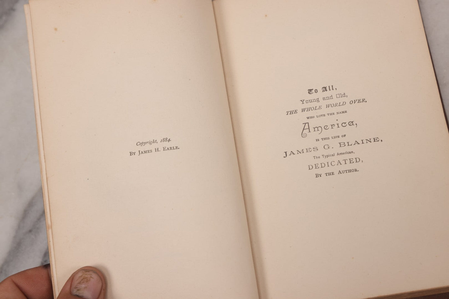 Lot 122 - "Pine To Potomac, Life Of James G. Blaine" Antique Illustrated Book From The "Log Cabin To White House" Series, By E.K. Cressey, Published By James H. Earle, Boston, 1884