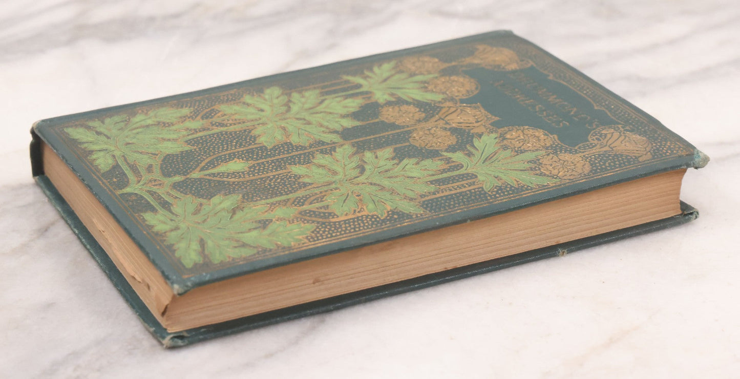 Lot 123 - "Drummond's Addresses" Antique Illustrated Book Of Speeches, Gold And Green Embossed Leaf And Flower Art Nouveau Motifs On Cover And Spine, With Christmas And New Year 1899 Inscription, Published By Henry Altemus, Philadelphia, 1891