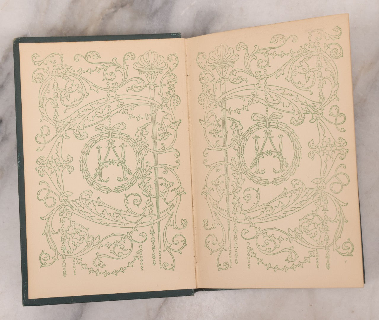 Lot 123 - "Drummond's Addresses" Antique Illustrated Book Of Speeches, Gold And Green Embossed Leaf And Flower Art Nouveau Motifs On Cover And Spine, With Christmas And New Year 1899 Inscription, Published By Henry Altemus, Philadelphia, 1891