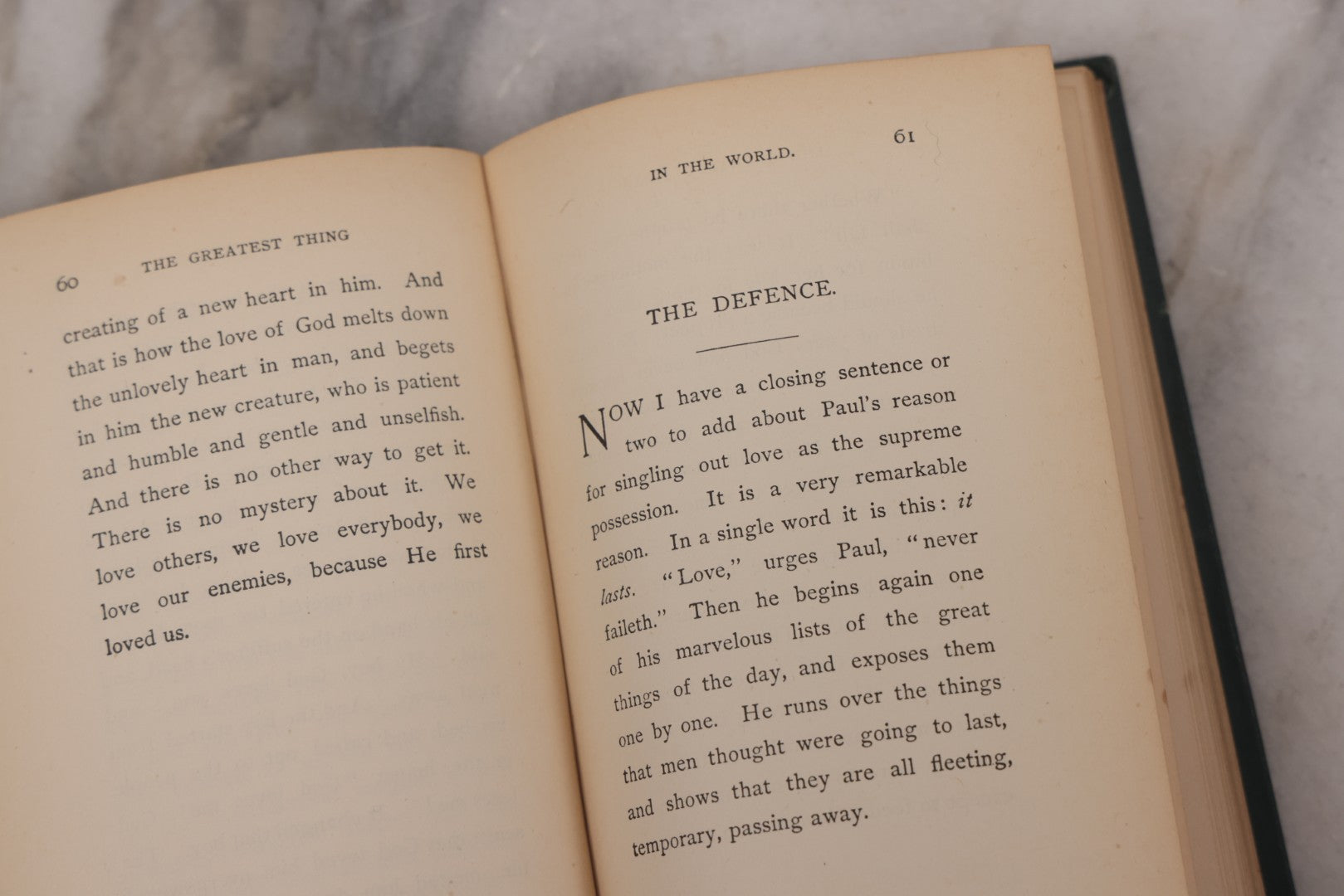 Lot 123 - "Drummond's Addresses" Antique Illustrated Book Of Speeches, Gold And Green Embossed Leaf And Flower Art Nouveau Motifs On Cover And Spine, With Christmas And New Year 1899 Inscription, Published By Henry Altemus, Philadelphia, 1891