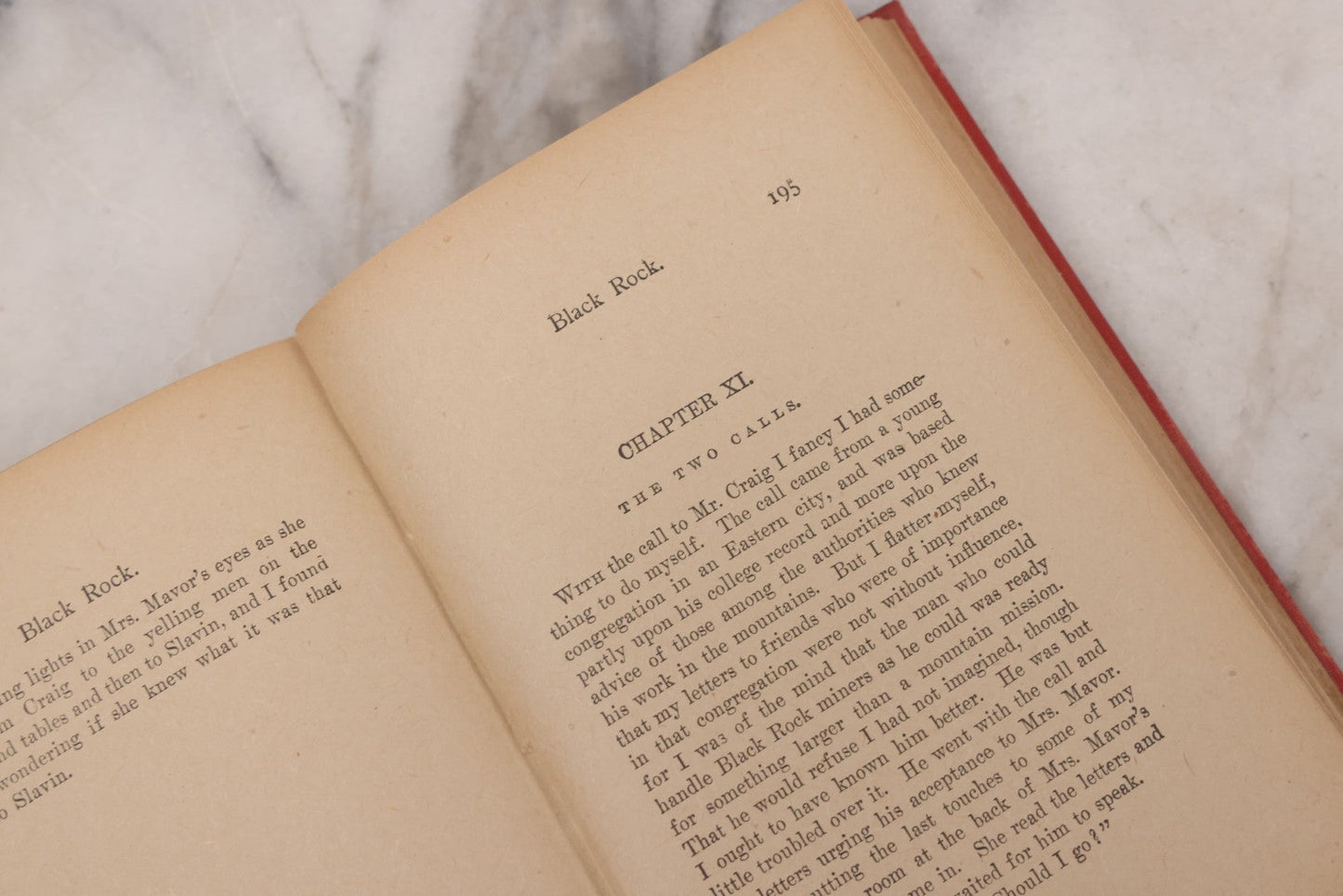 Lot 127 - "Black Rock; A Tale Of The Selkirks" Antique Novel By Ralph Connor, With Art Nouveau Design On Cover And Spine, Published By W.B. Conkey Company, Chicago, Circa 1900