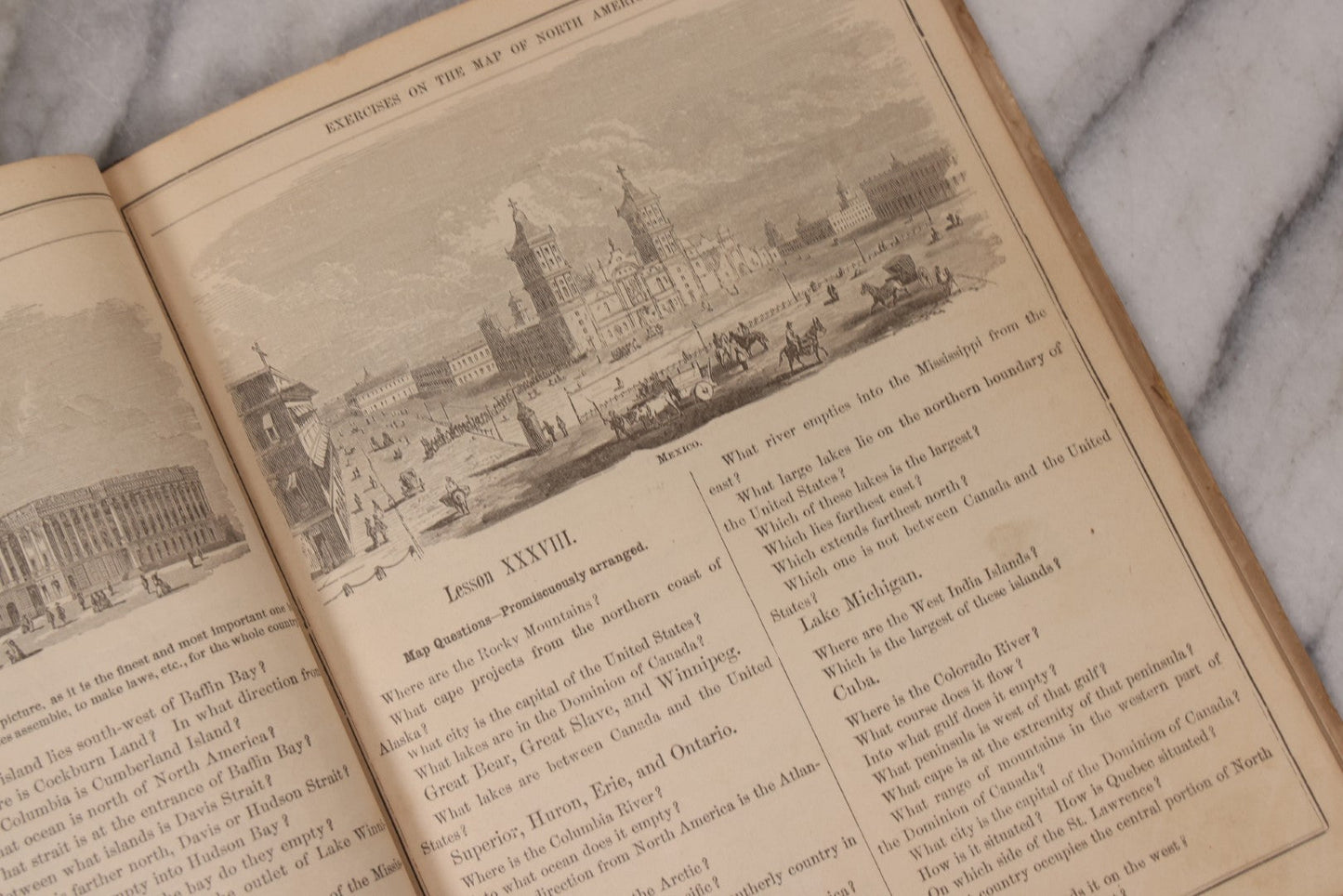 Lot 132 - "Cornell's Primary Geography" Antique Geography Book And Atlas By S.S. Cornell, Revised Edition, Published By D. Appleton And Company, New York, Circa 1875