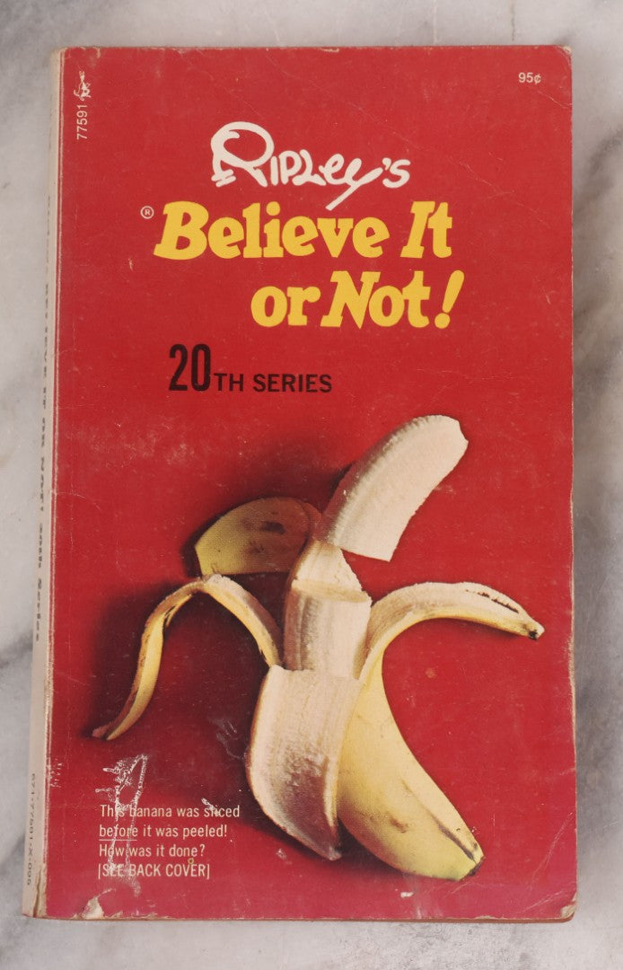 Lot 136 - Ripley's "Believe It Or Not!" Vintage Profusely Illustrated Trivia Book, 20th Series, Published By Pocket Books, New York, Dec. 1972