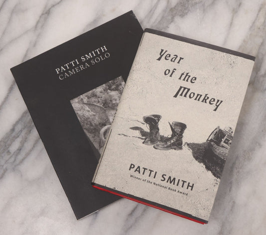 Lot 138 - Pair Of Modern Books by Patti Smith, Musician, Photographer, Artist, Including "Year Of The Monkey" (2019) Memoir, And "Camera Solo" (2011) Photography Exhibition Catalogue
