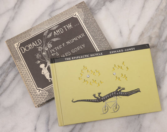 Lot 139 - Pair Of Modern Books Written And Illustrated By Edward Gorey, "Donald And The..." (2004 Reprint) Co-Authored By Peter F. Neumeyer And "The Epiplectic Bicycle" (1997 Reprint)