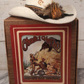 Lot 027 - Vintage Charlie 1 Horse Hat Company Western Style Cowboy Hat, “The Hat That Won The West,” 10X Beaver Felt Quality, With Alligator Paw, Feathers, And Bone Adornments, Size 7-1/2, Made In U.S.A., In Original Box