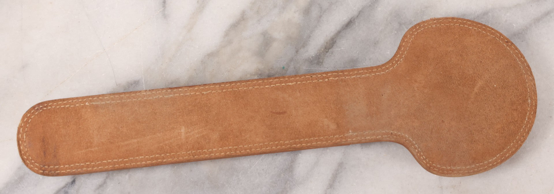 Lot 039 - Pair Of Vintage German Stainless Steel Letter Openers With Eastern-Influenced Enameled Geometric Design In Monogrammed Leather Sheath