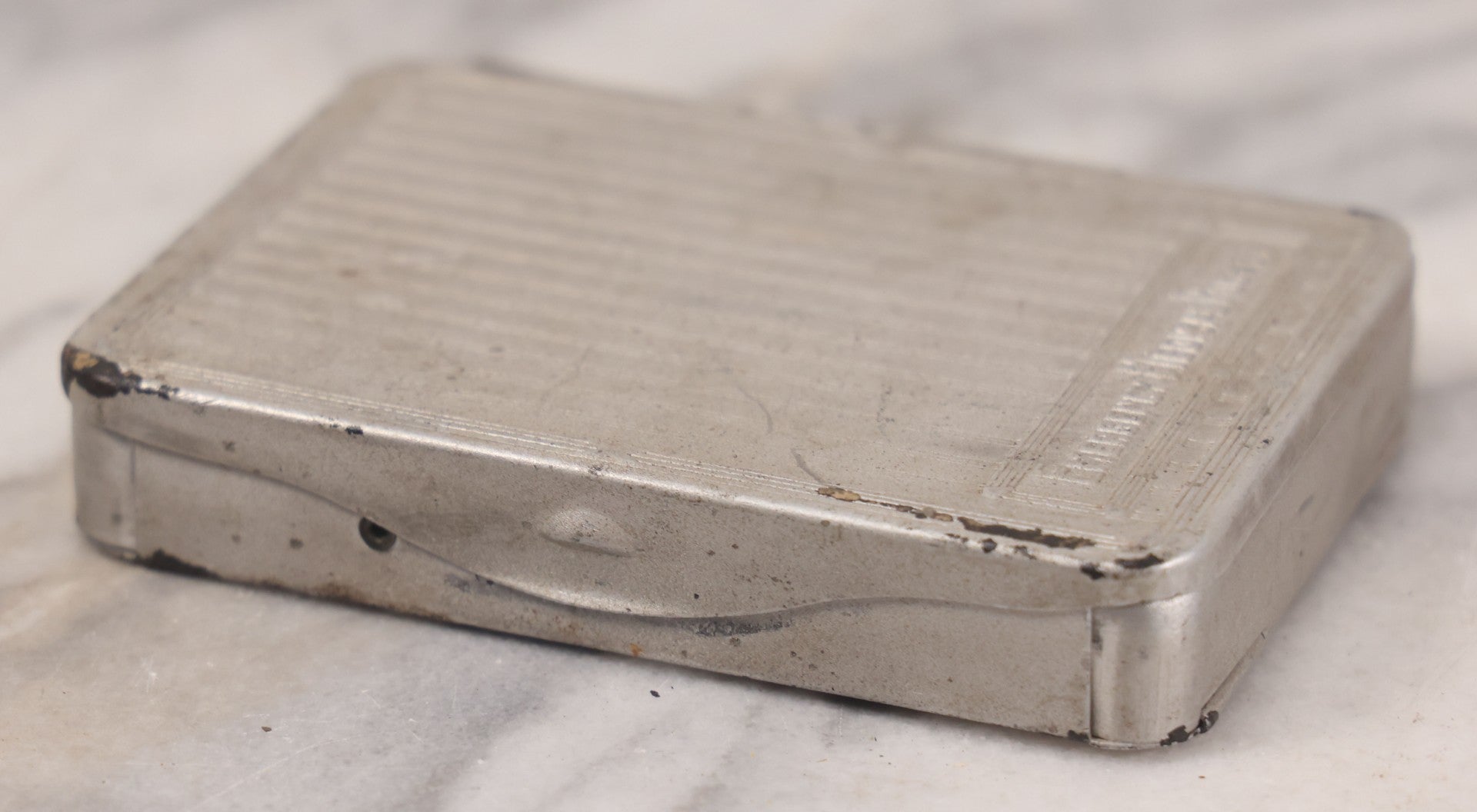 Lot 046 - Antique French Tin “Emergency Medical Pocket” By Fraisse Laboratories, Paris, With Five Glass Ampules, Pill Vial, And Original Paper Inserts