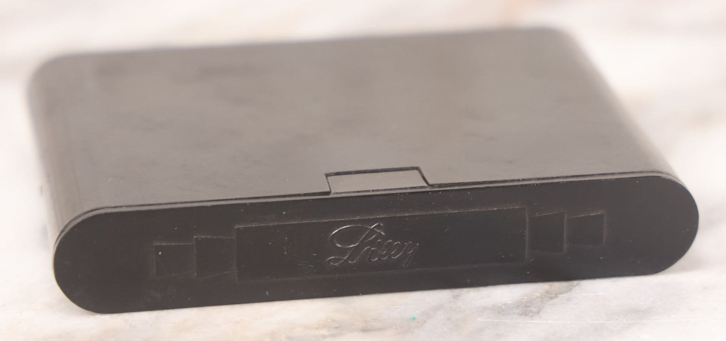 Lot 047 - Vintage Eli Lilly Bakelite Vial Holder With Seven Glass Vials With Paper Labels Including Amytal Compounds, With Paper Insert