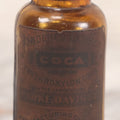 Lot 052 - Antique Parke, Davis & Co. “Erythroxylon Coca” Powdered Extract Amber Glass Bottle With Original Paper Label And Contents, Detroit, Michigan, 3-1/2" H