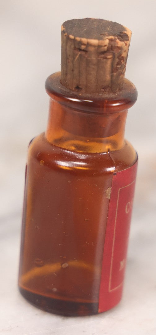Lot 053 - Antique Mallinckrodt Chemical Works “Codeine Sulfate” Powder U.S.P. Amber Glass Bottle With Red Poison Label Featuring Skull And Crossbones, 1/8 Oz. Size, St. Louis & New York, Marked Food And Drugs Act 1906, 2-5/8" H