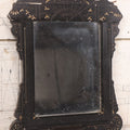 Lot 088 - Antique Ebonized Etched Wood Eastlake Frame With Mirror, 10-1/2" x 13-1/4"