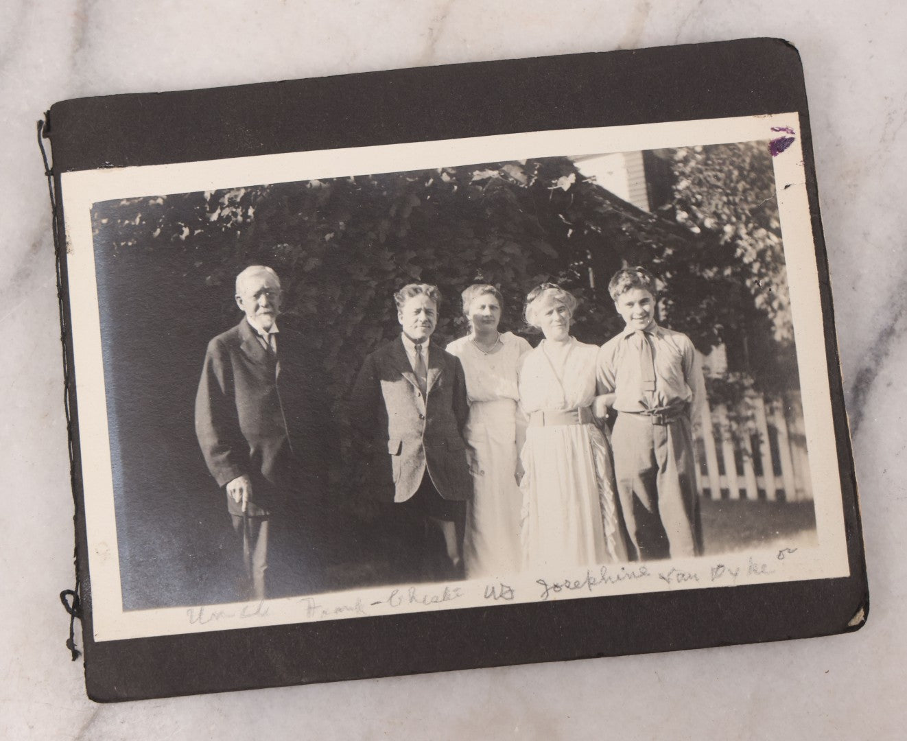 Lot 102 - Grouping Of 10+ Antique Photos With Various Subjects, Ephemera And More, Including Set Of Snapshot Album Pages Loosely Bound Without Covers, Tintype, Calling Card, And Boarded Photos