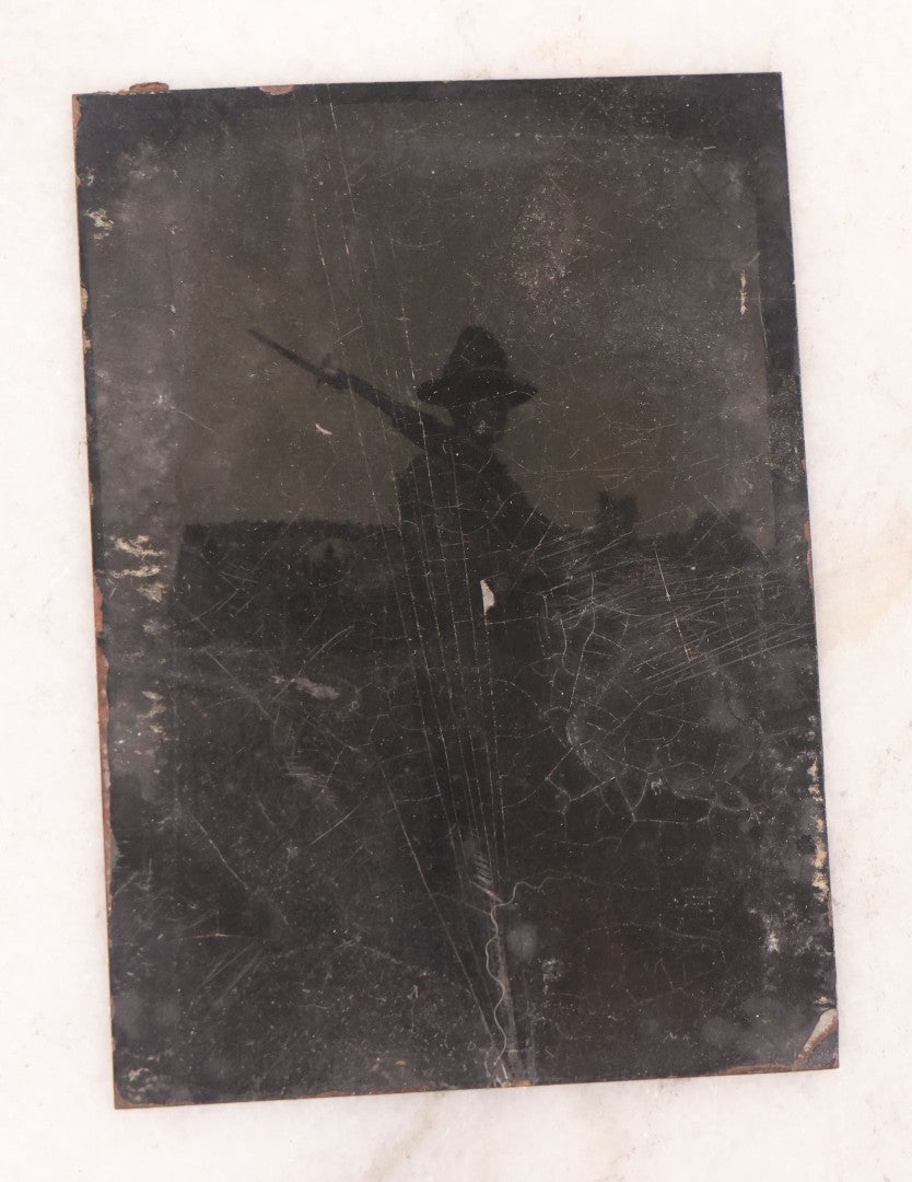 Lot 102 - Grouping Of 10+ Antique Photos With Various Subjects, Ephemera And More, Including Set Of Snapshot Album Pages Loosely Bound Without Covers, Tintype, Calling Card, And Boarded Photos