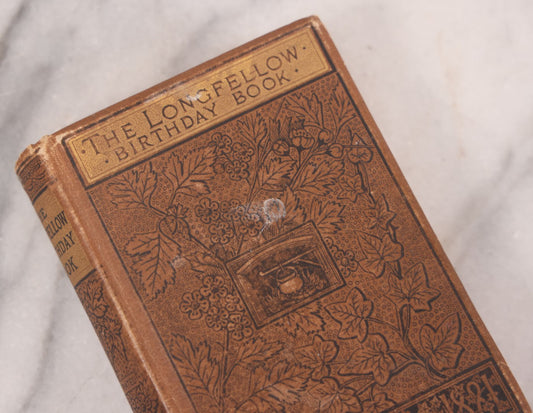 Lot 106 - "The Longfellow Birthday Book" Antique Illustrated Book Arranged By Charlotte Fiske Bates, Published By Houghton Mifflin And Company, Boston, 1881