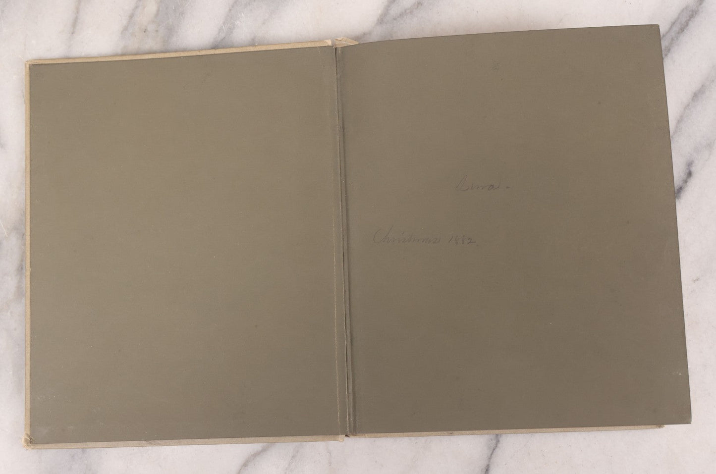 Lot 108 - "The Deserted Village" Antique Poetry Book By Oliver Goldsmith, Christmas 1889 Pencil Inscription, 30+ Illustrations 