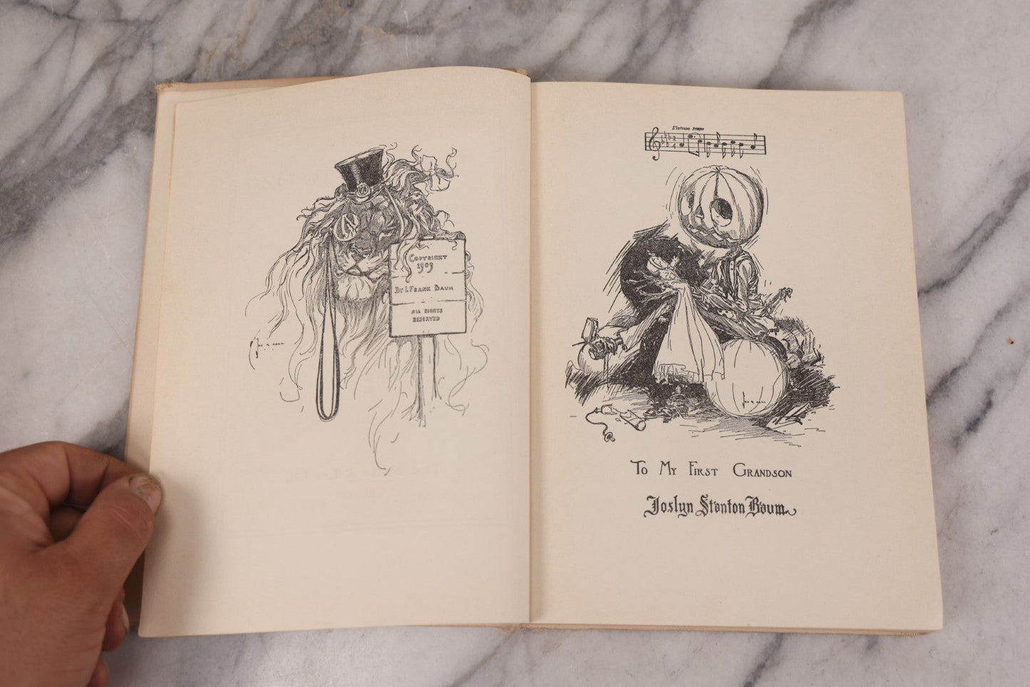 Lot 112 - "The Road To Oz" Antique Book By Frank L. Baum, Illustrated By John R. Neill, Ex-Library Copy, Published By The Reilly & Lee Co., Chicago, Copyright 1909
