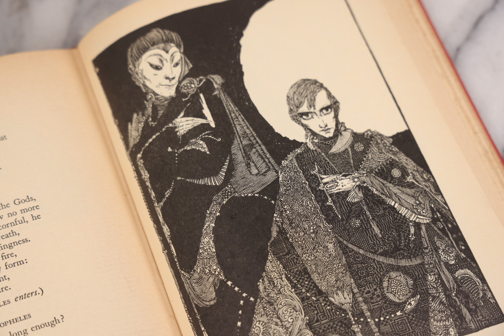 Lot 113 - "Faust" Vintage Book By Johann Wolfgang Goethe, Translated By Bayard Taylor, Illustrated By Harry Clarke, Published By Illustrated Editions Company, New York, Circa 1930s