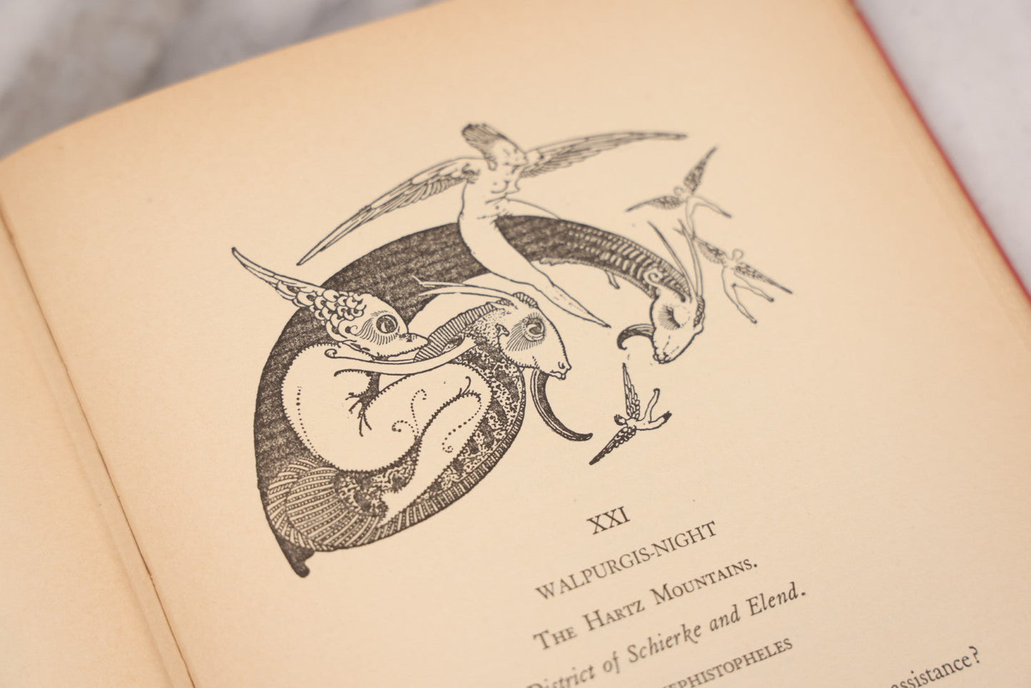 Lot 113 - "Faust" Vintage Book By Johann Wolfgang Goethe, Translated By Bayard Taylor, Illustrated By Harry Clarke, Published By Illustrated Editions Company, New York, Circa 1930s