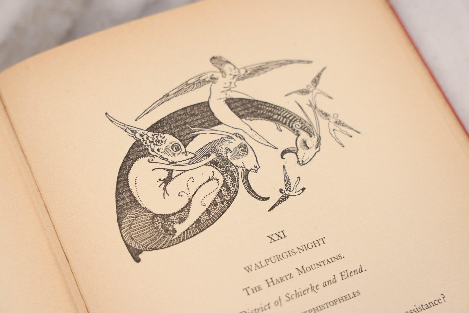 Lot 113 - "Faust" Vintage Book By Johann Wolfgang Goethe, Translated By Bayard Taylor, Illustrated By Harry Clarke, Published By Illustrated Editions Company, New York, Circa 1930s