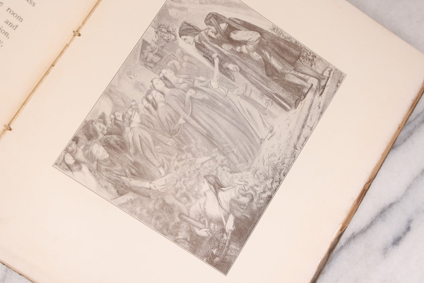 Lot 114 - "The New Life Of Dante Alighieri" Antique Book Translated And Pictured By Dante Gabriel Rossetti, Gilded Embossed Cover, Published By R.H. Russell, New York, 1901