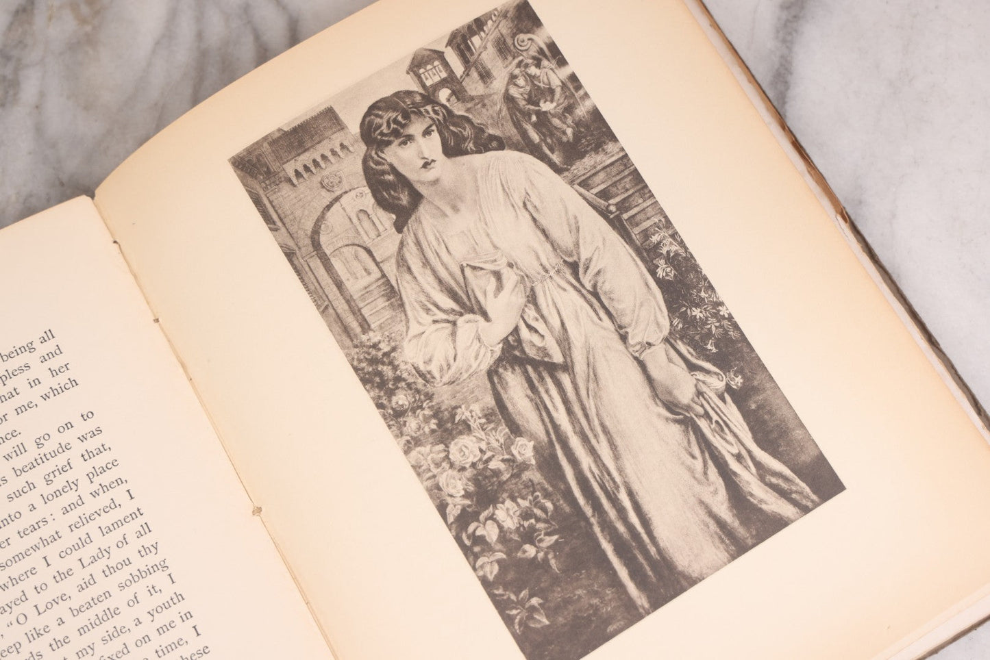 Lot 114 - "The New Life Of Dante Alighieri" Antique Book Translated And Pictured By Dante Gabriel Rossetti, Gilded Embossed Cover, Published By R.H. Russell, New York, 1901