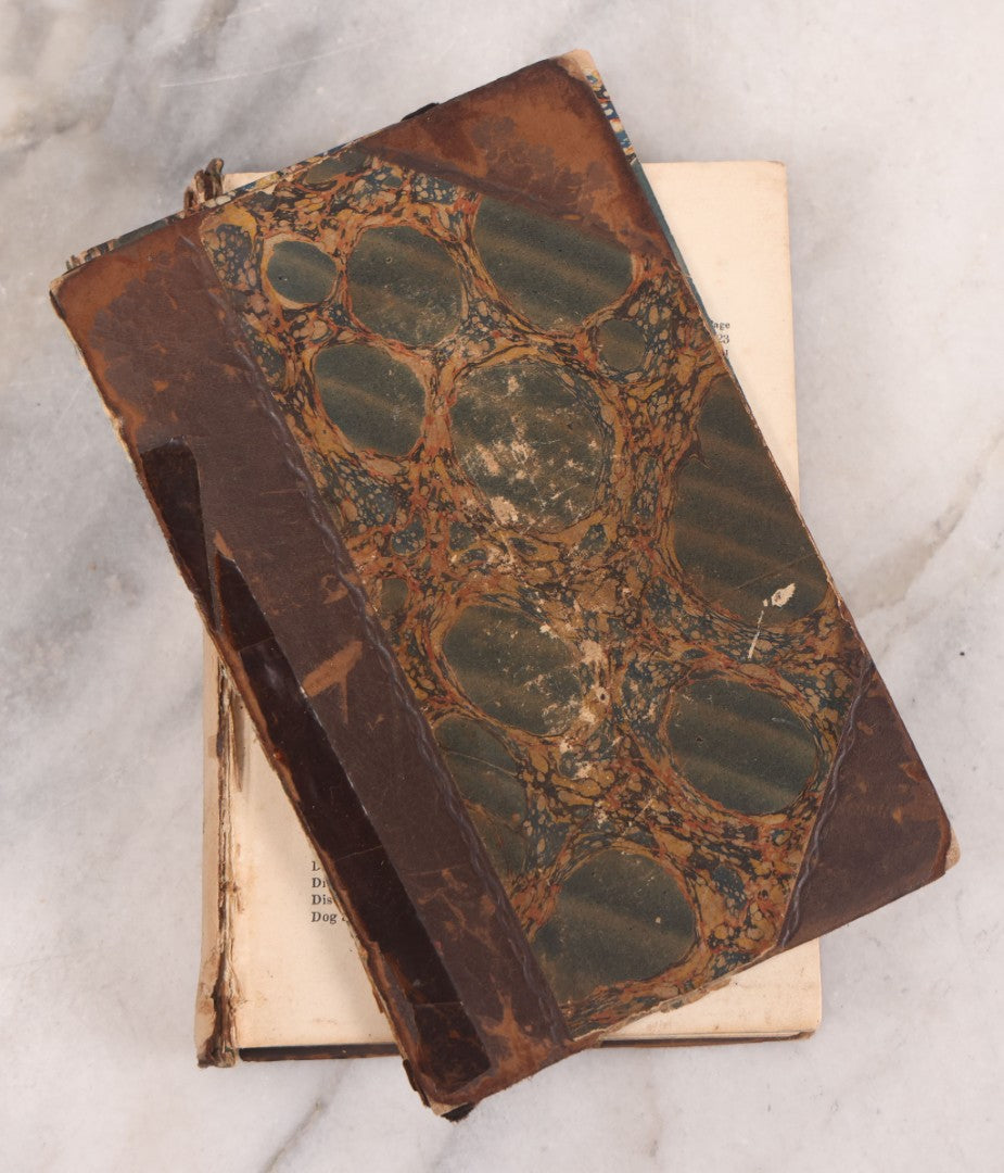 Lot 118 - "Flowers Of Fable" Antique Book With 150 Wood Engravings, Published By Vizetelly, Branston And Co., London, 1832, Bookplate Of Harry H. Baber, Detached Cover Board And Loose Title Page